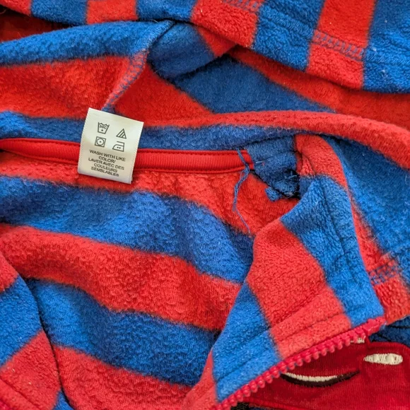 Disney Red and Blue Striped Hoodie - Picture 6 of 6